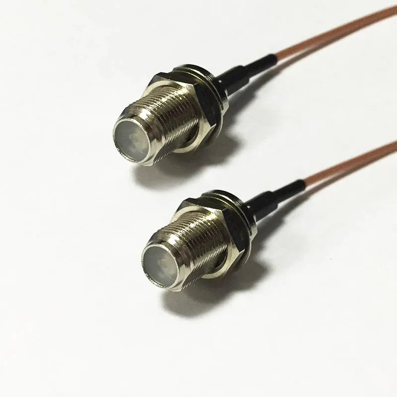 New F Female Jack Switch F Female Jack pigtail cable RG178 cable adapter 15CM 6" Wholesale
New F Female Jack Switch F Female Jack pigtail cable RG178 cable adapter 15CM 6" Wholesale