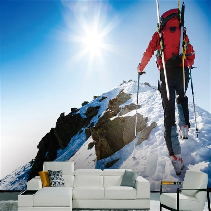 Photo wallpaper Custom 3D Mountaineering snow mountain extreme sports shop equipment store exhibition 3D wallpaper mural
Photo wallpaper Custom 3D Mountaineering snow mountain extreme sports shop equipment store exhibition 3D wallpaper mural