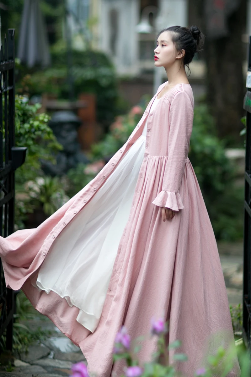 MM179 Original Designs Autumn 2017 women outwear vintage v neck large bottom long sleeve maxi cotton and linen shirt dress
MM179 Original Designs Autumn 2017 women outwear vintage v neck large bottom long sleeve maxi cotton and linen shirt dress
