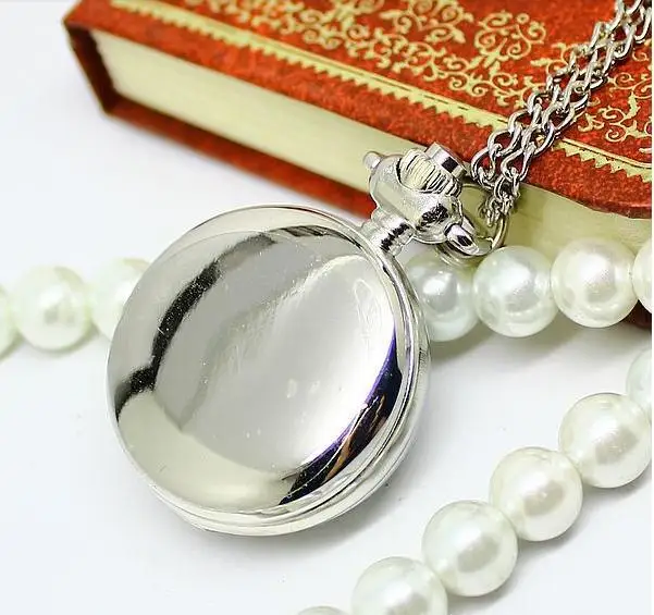 10 pcs/lot silver Enamel human skeleton quartz Pocket Watch necklace with chain Tong 80cm dial 2.5cm pendant
10 pcs/lot silver Enamel human skeleton quartz Pocket Watch necklace with chain Tong 80cm dial 2.5cm pendant