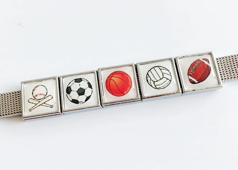 50PCS Mixed style 8mm Sports Ball Square Slide Charm Bead Fit DIY 8MM Dog Cat Collar Wristband keychain
50PCS Mixed style 8mm Sports Ball Square Slide Charm Bead Fit DIY 8MM Dog Cat Collar Wristband keychain