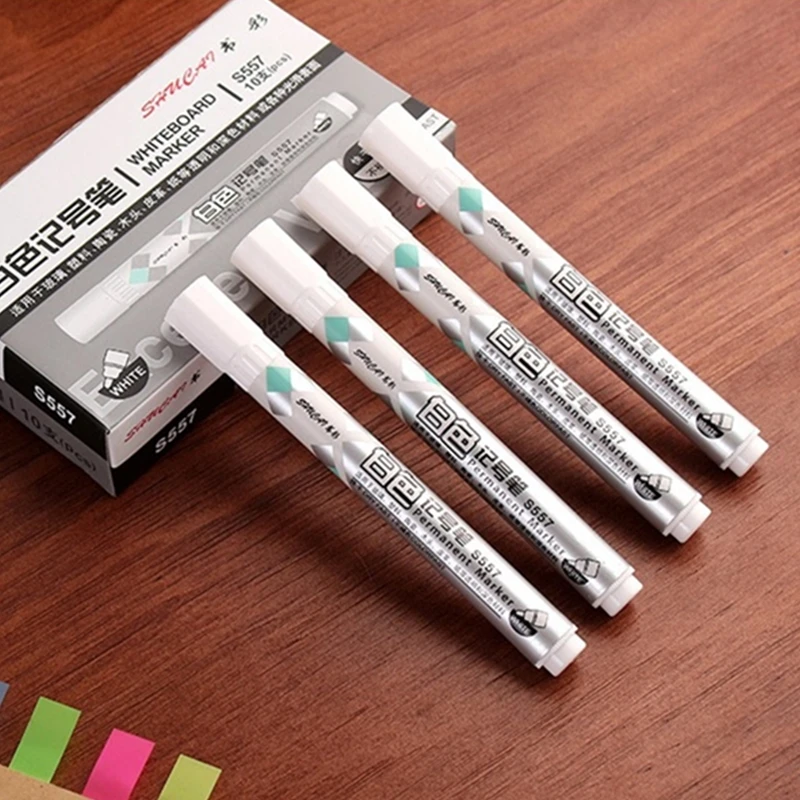 5pcs White Oily Paint Marker Pen Waterproof Wood Metal Glass CD Car Tire Mark Tool School Office Supply Stationery Paintbrush
5pcs White Oily Paint Marker Pen Waterproof Wood Metal Glass CD Car Tire Mark Tool School Office Supply Stationery Paintbrush