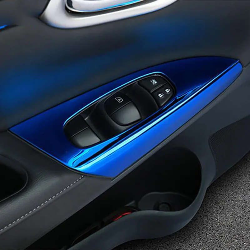 Stainless steel Car Interior Door Armrest Cover Window Lifter Button Molding Trim Protectors panel Fit for SYLPHY SENTRA 2016-22
Stainless steel Car Interior Door Armrest Cover Window Lifter Button Molding Trim Protectors panel Fit for SYLPHY SENTRA 2016-22