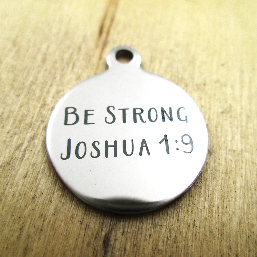 10 шт./лот-be strong joshua 1:9 подвески из нержавеющей стали-лазерная гравировка-индивидуальные-DIY Подвески
10 шт./лот-be strong joshua 1:9 подвески из нержавеющей стали-лазерная гравировка-индивидуальные-DIY Подвески