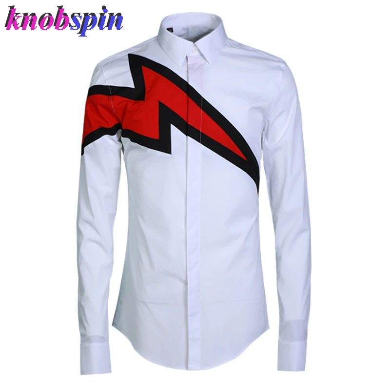 Fashion Red Lightning Print men shirt 2019 Trend Business male Dress Shirts long sleeve Slim Casual Camisas maculina Plus size
Fashion Red Lightning Print men shirt 2019 Trend Business male Dress Shirts long sleeve Slim Casual Camisas maculina Plus size