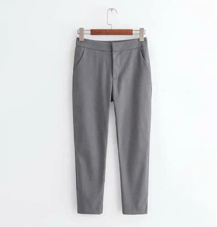 Autumn and winter women's fashion solid color suit pants female high waist OL formal pants trousers TB782
Autumn and winter women's fashion solid color suit pants female high waist OL formal pants trousers TB782