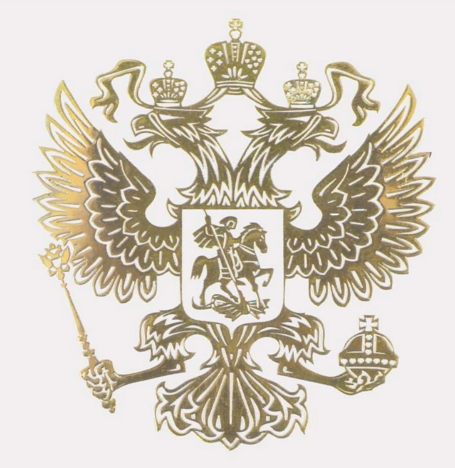 9 2x8 4 см Национальная эмблема Российской Федерации герб России никелевая