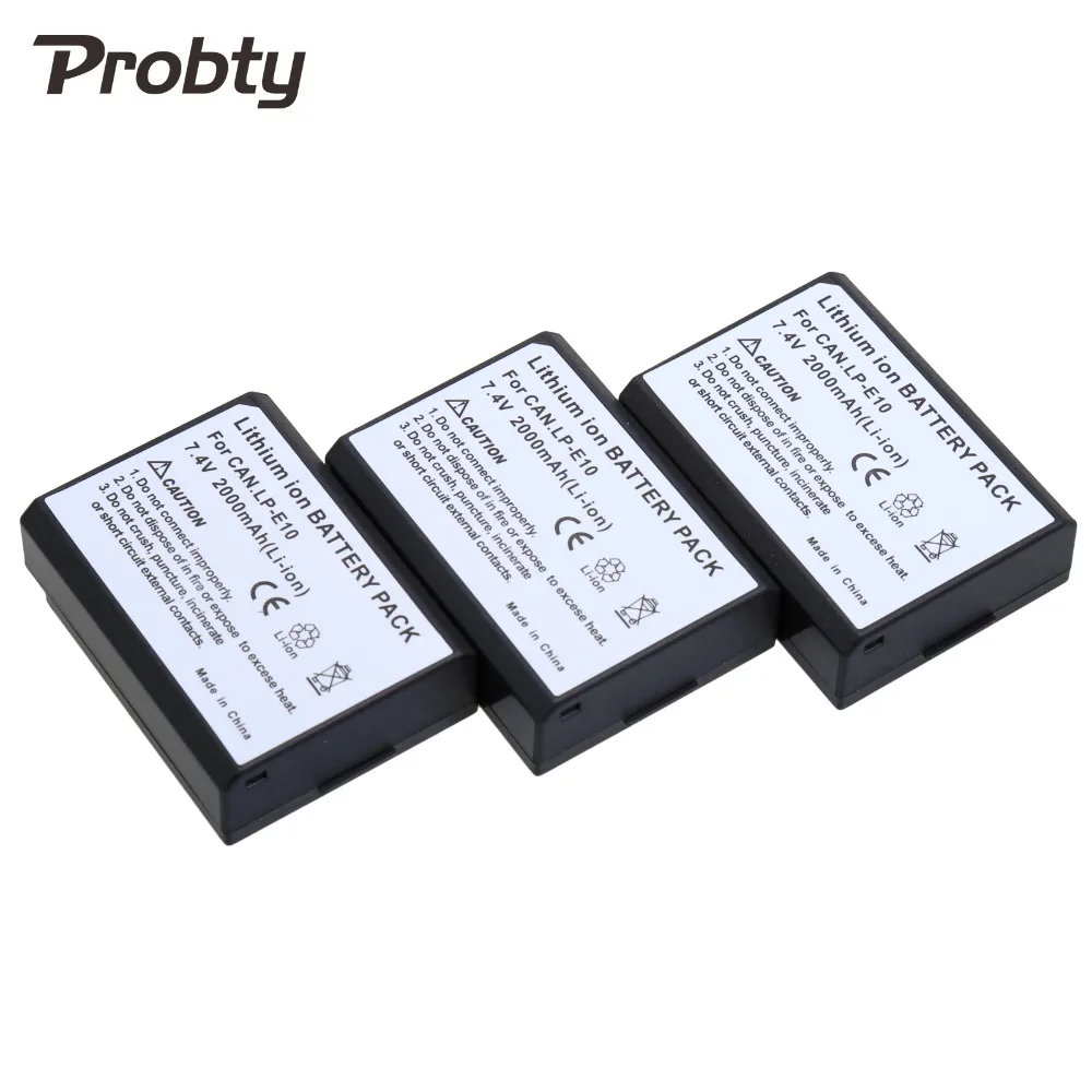 Probty 3pc 7,4 v LP-E10 LPE10 LP E10 цифровой аккумулятор для Canon EOS 1100D 1200D Rebel T3 T5 Kiss X50 X70
Probty 3pc 7,4 v LP-E10 LPE10 LP E10 цифровой аккумулятор для Canon EOS 1100D 1200D Rebel T3 T5 Kiss X50 X70