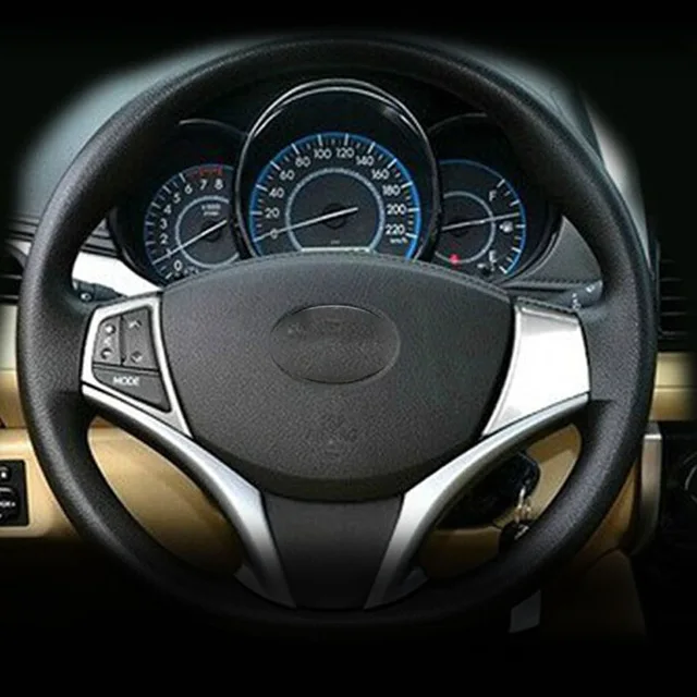 For Toyota Vios/Yaris sedan 2014 2015 2016 Car Styling Accessories ABS Plastic Steering wheel Button frame Cover Trim
For Toyota Vios/Yaris sedan 2014 2015 2016 Car Styling Accessories ABS Plastic Steering wheel Button frame Cover Trim