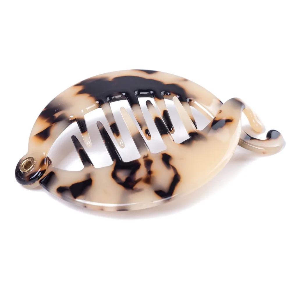 7.5CM Celluloid Round clip Pony Hair Luxury Handmade French Design Fashion Claw Tortoise Shell Accessories Women Hair Clip
7.5CM Celluloid Round clip Pony Hair Luxury Handmade French Design Fashion Claw Tortoise Shell Accessories Women Hair Clip