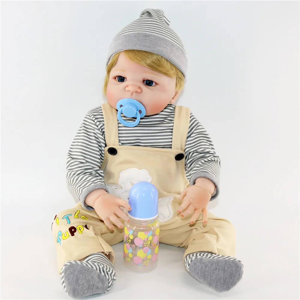 NPKCOLLECTION Brand 23"bebe dolls reborn boy lifelike full body silicone reborn baby dolls toys for children gift bathe toy doll
NPKCOLLECTION Brand 23"bebe dolls reborn boy lifelike full body silicone reborn baby dolls toys for children gift bathe toy doll