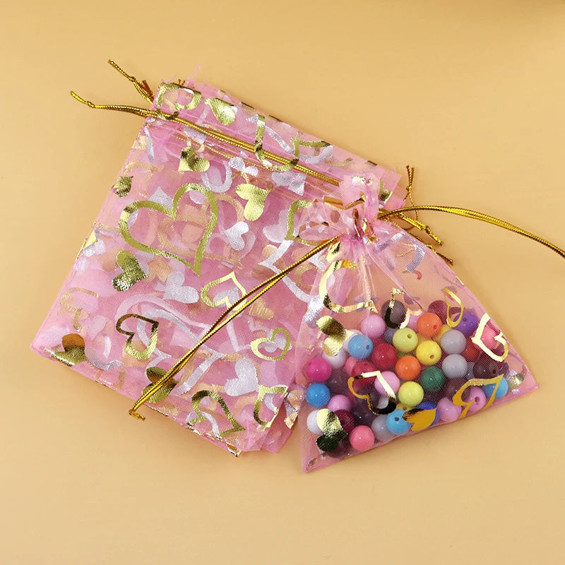 Pink Heart Color Jewelry Packing Drawable Organza Bags Wedding Gift Bags & Pouches 100pcs/lot 11x16cm
Pink Heart Color Jewelry Packing Drawable Organza Bags Wedding Gift Bags & Pouches 100pcs/lot 11x16cm