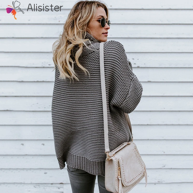 Harajuku Women Turtleneck Sweater Retro Knitted Sweater Tops Solid Color Warm Female Oversized Sweater Jumper Pullover
Harajuku Women Turtleneck Sweater Retro Knitted Sweater Tops Solid Color Warm Female Oversized Sweater Jumper Pullover