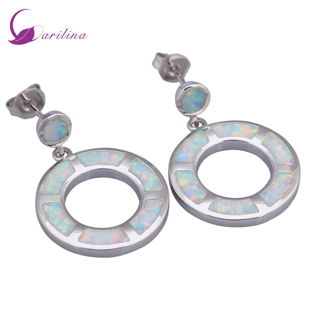 Perfect Stamp Silver Color Round White Opal Dangle Earrings For Womens Fashion Jewelry E366
Perfect Stamp Silver Color Round White Opal Dangle Earrings For Womens Fashion Jewelry E366