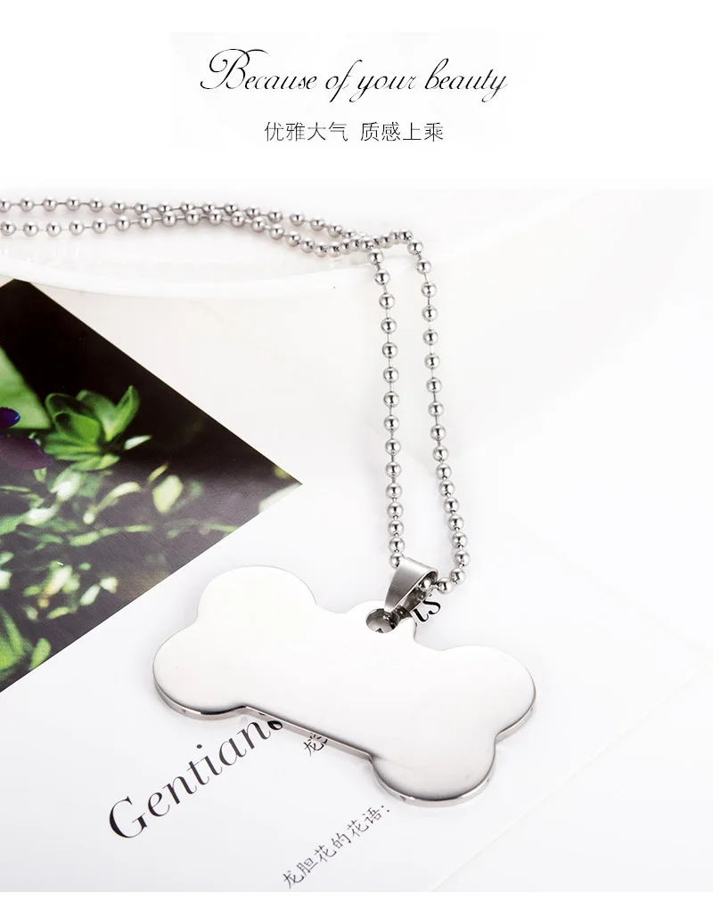 Dog bone dog brand stainless steel black blank dog brand glossy military medal pendant necklace
Dog bone dog brand stainless steel black blank dog brand glossy military medal pendant necklace