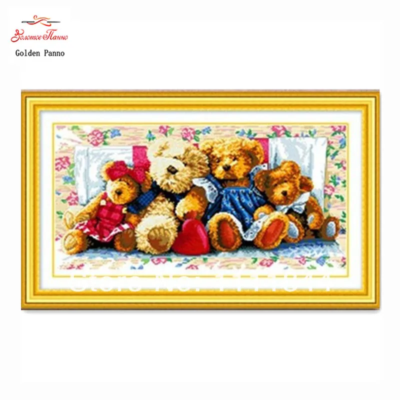 Needlework,Cross stitch,Sets For Embroidery kits, DIY DMC family of bears picture Patterns Counted Cross-Stitching,Christmas art
Needlework,Cross stitch,Sets For Embroidery kits, DIY DMC family of bears picture Patterns Counted Cross-Stitching,Christmas art
