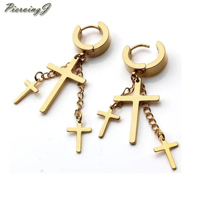 PiercingJ Wholesale 10pairs / 20pairs earring Mens Unisex Steel Dangle Cross Ear Stud Hoop Huggies Earring Punk Jewelry HOT
PiercingJ Wholesale 10pairs / 20pairs earring Mens Unisex Steel Dangle Cross Ear Stud Hoop Huggies Earring Punk Jewelry HOT