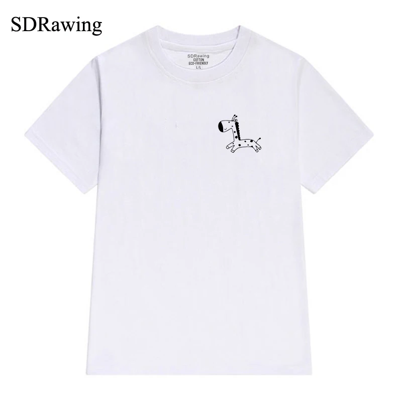 Cute Giraffe print cotton t shirt for women animal lover Graphic Tees Hipster Tumblr tops Vegan Tee Vegetarian
Cute Giraffe print cotton t shirt for women animal lover Graphic Tees Hipster Tumblr tops Vegan Tee Vegetarian