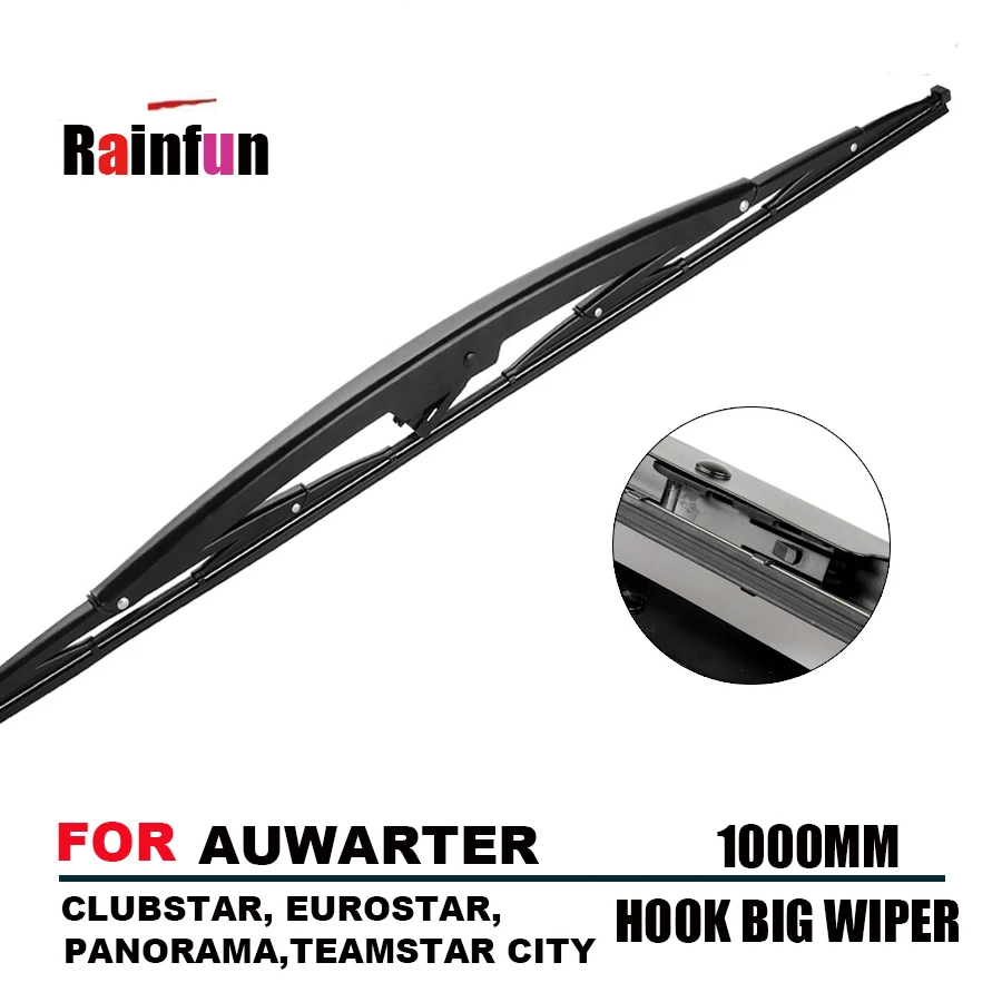 RAINFUN BUS WIPER BLADE FOR AUWARTER CLUBSTAR, EUROSTAR, PANORAMA,TEAMSTAR CITY, 1000mm long big wiper blade, HOOK TYPE
RAINFUN BUS WIPER BLADE FOR AUWARTER CLUBSTAR, EUROSTAR, PANORAMA,TEAMSTAR CITY, 1000mm long big wiper blade, HOOK TYPE
