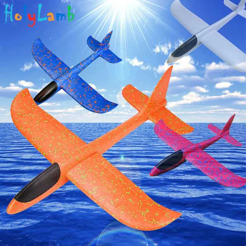 

48cm Throwing Foam Palne EPP Airplane Flying Model Plane Glider Aircraft Model Outdoor DIY Educational Toys Kite Kitesurf Toys