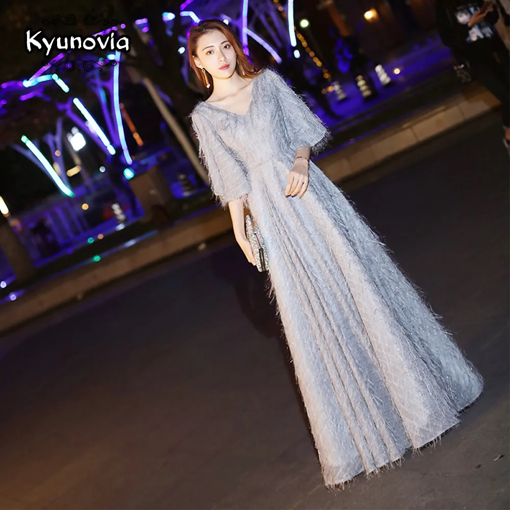 Kyunovia 2019 New formal dress women elegant party vestido de noiva formal appliques long dress evening dresses E02
Kyunovia 2019 New formal dress women elegant party vestido de noiva formal appliques long dress evening dresses E02