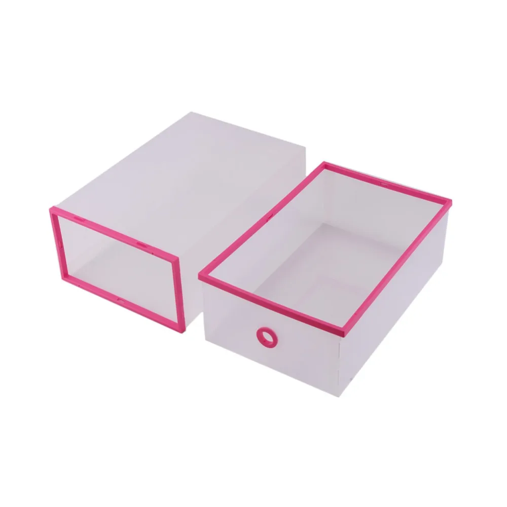 1 шт. Штабелируемая простая стильная прозрачная пластиковая коробка для хранения