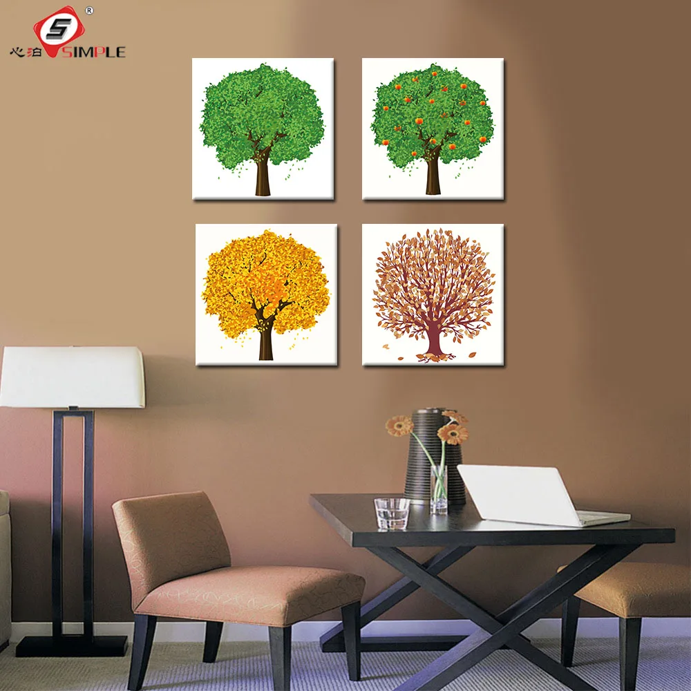 Simple Canvas Painting Four SeasonTrees Poster and Prints Wall Art Modular Pictures for Home Decor Wall Art Picture Unframed
Simple Canvas Painting Four SeasonTrees Poster and Prints Wall Art Modular Pictures for Home Decor Wall Art Picture Unframed