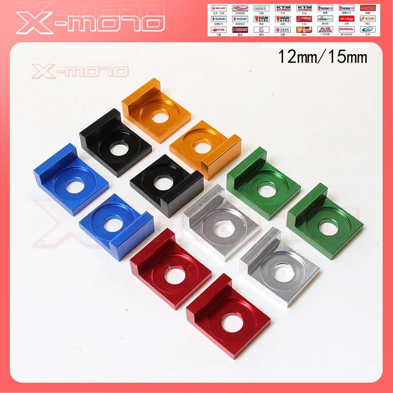 CNC Aluminum 15mm 12mm Chain Adjuster Block Tensioner 110 125cc PIT Quad Trail Dirt Bike ATV Dirt pit bike Motocross
CNC Aluminum 15mm 12mm Chain Adjuster Block Tensioner 110 125cc PIT Quad Trail Dirt Bike ATV Dirt pit bike Motocross