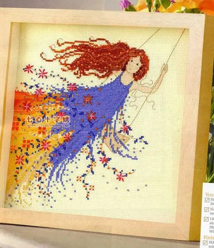 Наборы для вышивки крестиком 14CT весенние сказочные на качели 31x31 см 
Наборы для вышивки крестиком 14CT весенние сказочные на качели 31x31 см