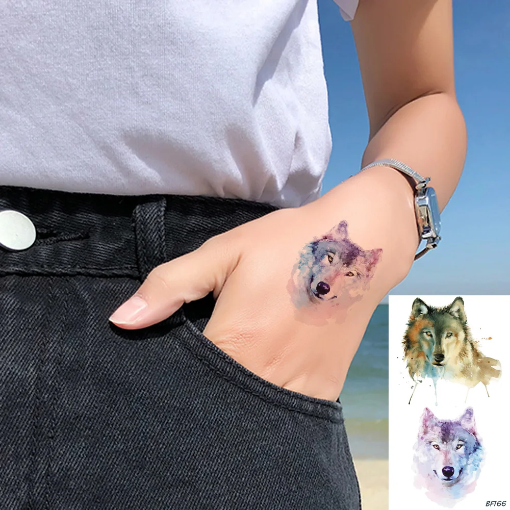 Watercolor Wolf Animals Waterproof Temporary Tattoos Stickers Women Arm Chest Art Tatoos Fox Custom Fake Summer Style Tattoo
Watercolor Wolf Animals Waterproof Temporary Tattoos Stickers Women Arm Chest Art Tatoos Fox Custom Fake Summer Style Tattoo