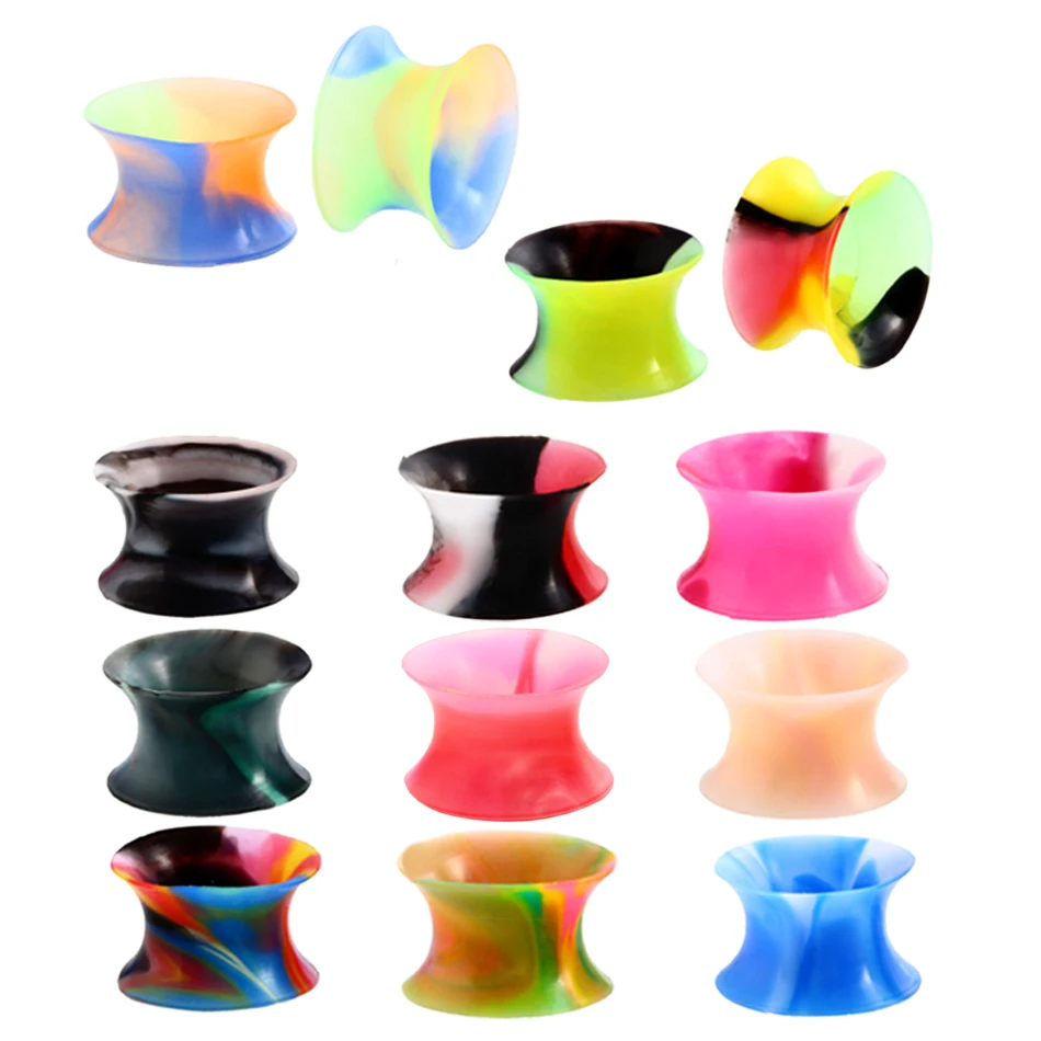 22pcs/lot Silicone Ear Plugs and Tunnels Ear Gauge Plug Ear Tunnel Earrings Lobe Ear Stretcher Expanders Body Jewelry Piercings
22pcs/lot Silicone Ear Plugs and Tunnels Ear Gauge Plug Ear Tunnel Earrings Lobe Ear Stretcher Expanders Body Jewelry Piercings