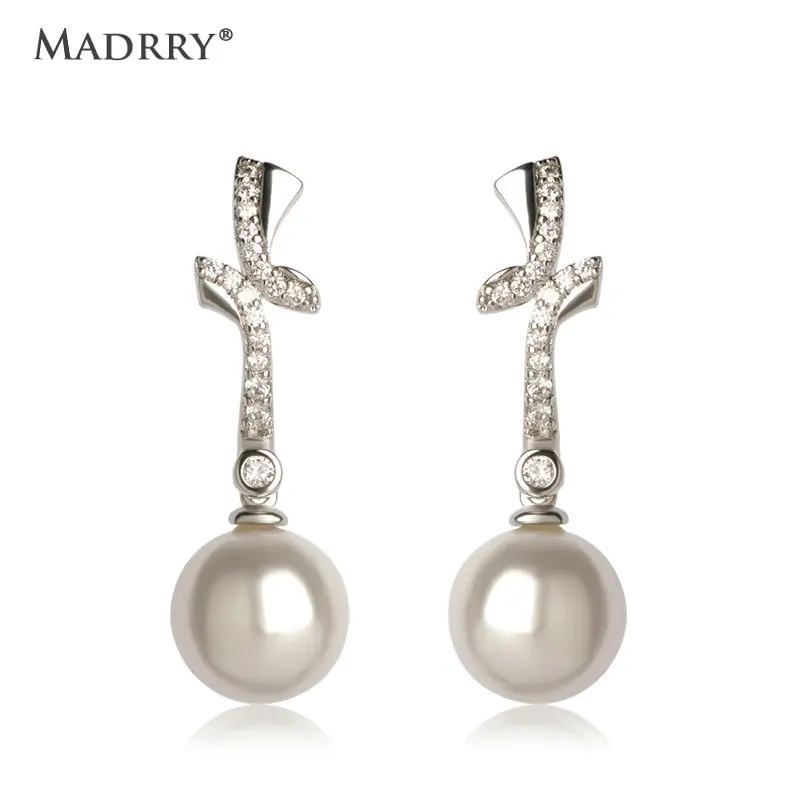 Madrry Classic Gorgeous Drop Earrings Silver Color Simulated Pearl Crystal Jewelry For Women Cubic Zircon Elegant Copper Earring
Madrry Classic Gorgeous Drop Earrings Silver Color Simulated Pearl Crystal Jewelry For Women Cubic Zircon Elegant Copper Earring