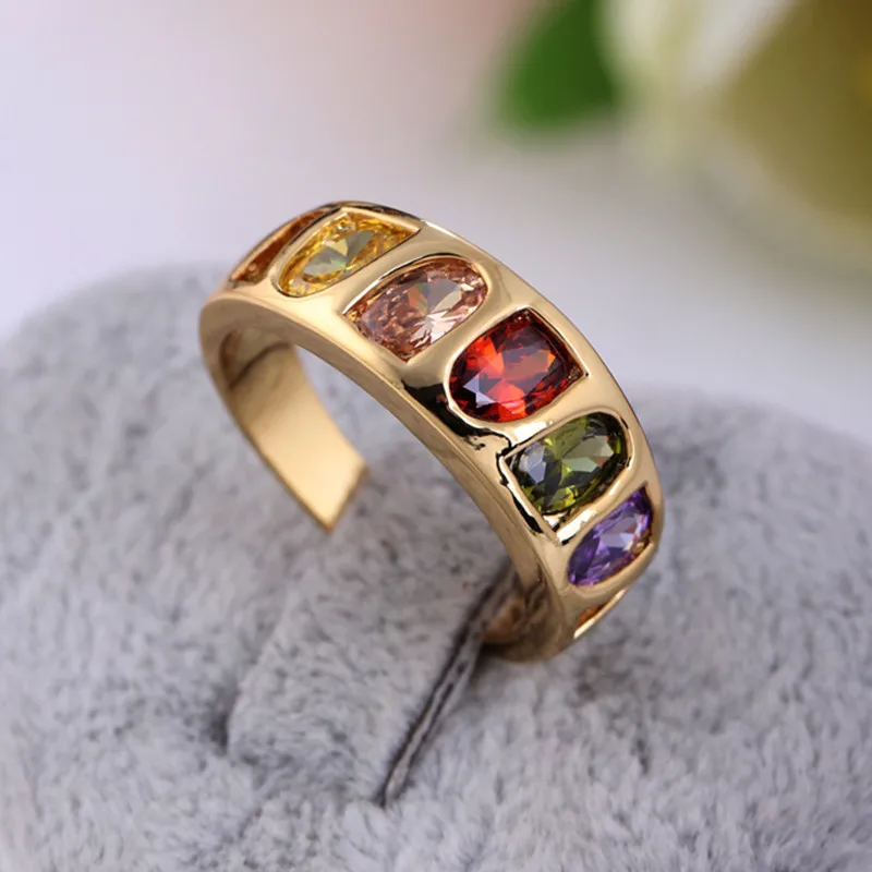1 Piece Big Colorful CZ Rhinestone Ring Fashion Engagement Wedding Rings For Men Women Jewelry
1 Piece Big Colorful CZ Rhinestone Ring Fashion Engagement Wedding Rings For Men Women Jewelry