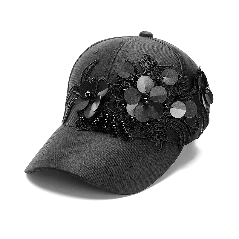 Female Summer embroidery Flower Sequins Lace Baseall Cap Snapback Hat 2018 Brand Fashion Glittering Hats For Girls Leisure Visor
Female Summer embroidery Flower Sequins Lace Baseall Cap Snapback Hat 2018 Brand Fashion Glittering Hats For Girls Leisure Visor