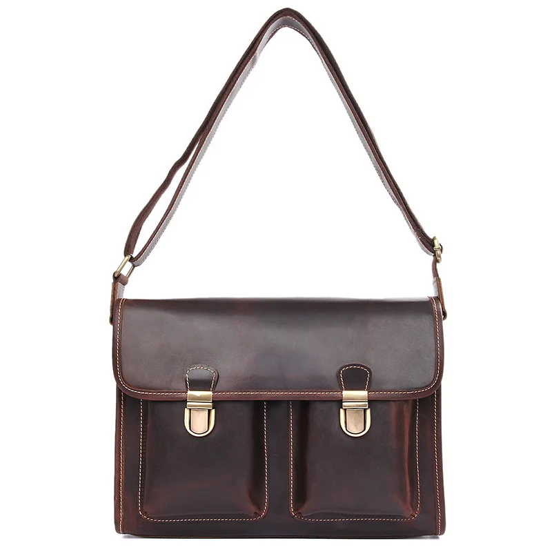 Crossbody Bags For Men Brown Business Travel Laotop 13 inch Brand Vintage Shoulder Bag Lock Solid Pocket Messenger Bags For Man
Crossbody Bags For Men Brown Business Travel Laotop 13 inch Brand Vintage Shoulder Bag Lock Solid Pocket Messenger Bags For Man