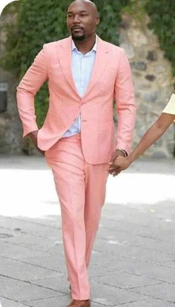 Hot Recommend Two Buttons Pink Groom Tuxedos Groomsmen Peak Lapel Mens Suits Blazers (Jacket+Pants+Tie) W:889
Hot Recommend Two Buttons Pink Groom Tuxedos Groomsmen Peak Lapel Mens Suits Blazers (Jacket+Pants+Tie) W:889
