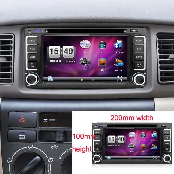 2 din 6 дюймов 200*100 автомобильный dvd плеер gps + BT радио сенсорный экран ПК aduio стерео