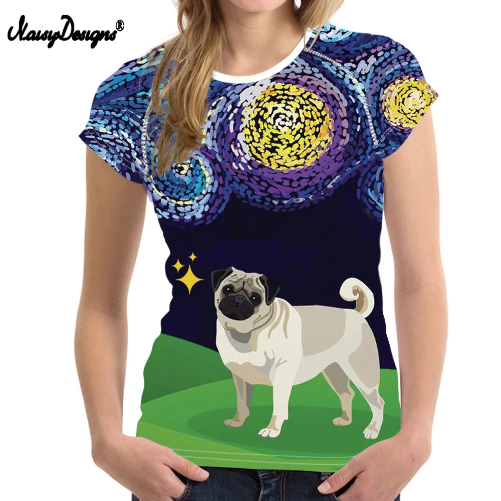 NOISYDESIGNS Cute Cartoon Pug Dog Printing Kpop T Shirt Women Trend Short Sleeve Summer Tops Female Pink Kawaii T-shirt for Girl
NOISYDESIGNS Cute Cartoon Pug Dog Printing Kpop T Shirt Women Trend Short Sleeve Summer Tops Female Pink Kawaii T-shirt for Girl