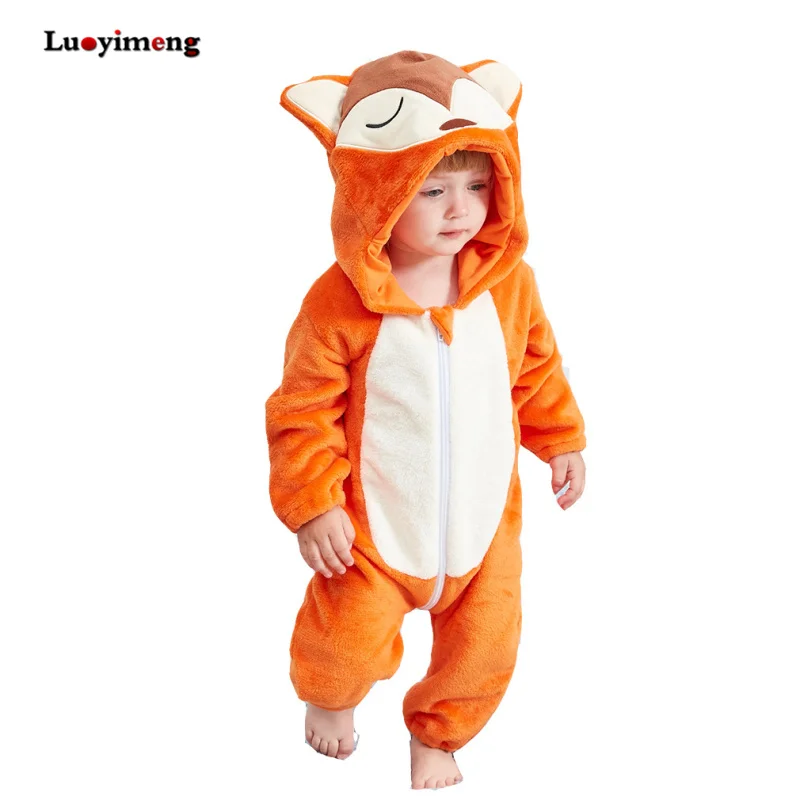 Baby Clothes Boys Girls Rompers Newborn Animal Cartoon Fox Jumpsuit Outfits Flannel Hooded Toddler Bebes Stitch Baby Costumes
Baby Clothes Boys Girls Rompers Newborn Animal Cartoon Fox Jumpsuit Outfits Flannel Hooded Toddler Bebes Stitch Baby Costumes