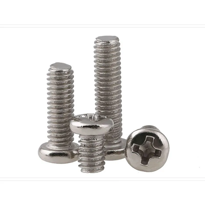 M3 M4 Nickel Plated Round Head Screws Cross Groove Pan Head Screws Surface Hardened Electronic Small Screws 500 Pcs
M3 M4 Nickel Plated Round Head Screws Cross Groove Pan Head Screws Surface Hardened Electronic Small Screws 500 Pcs