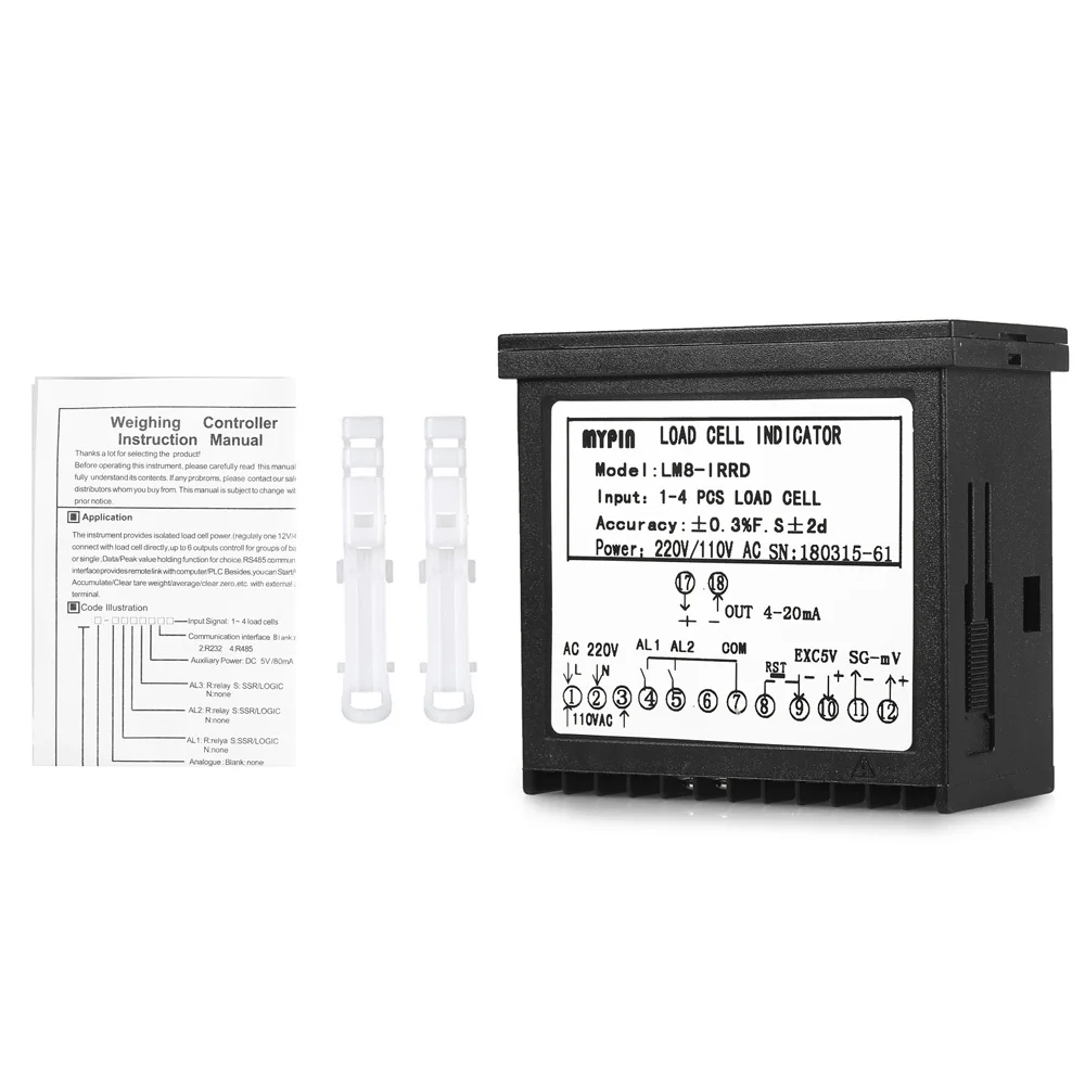 Led Weight Sensor Digital Load Cell Indicator Weighing Meter Weighing Controller 1-4 Load Cells Signals Input Pressure Sensor
Led Weight Sensor Digital Load Cell Indicator Weighing Meter Weighing Controller 1-4 Load Cells Signals Input Pressure Sensor