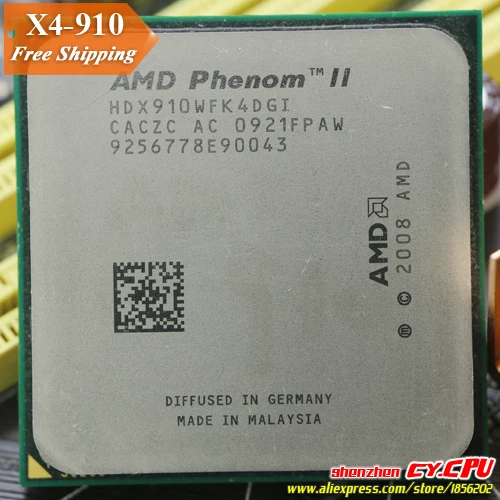 Процессор AMD Phenom II X4 910 четырехъядерный процессор (2 6 ГГц/6 м/95 Вт/2000 ГГц) Socket am3 am2 +
