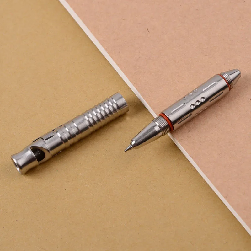 Multi Functions Tactical Defensive Metal Gel Pen Tungsten Steel Attacking Head with Lifesaving Whistle Pen
Multi Functions Tactical Defensive Metal Gel Pen Tungsten Steel Attacking Head with Lifesaving Whistle Pen