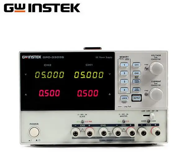 Источник питания Gwinstek GPD-3303S Multiplex, программируемый Линейный источник питания постоянного тока, трехканальный, 30 В, 3 А
Источник питания Gwinstek GPD-3303S Multiplex, программируемый Линейный источник питания постоянного тока, трехканальный, 30 В, 3 А