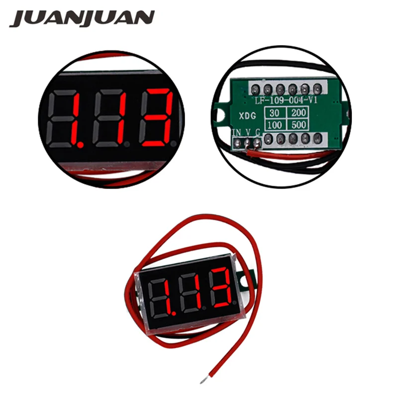 10pcs/lot High Quality 0.36" DC4.5-30V Red LCD 3-Digital Display Voltage meter tester Panel Motorcycle voltmeter 30% off
10pcs/lot High Quality 0.36" DC4.5-30V Red LCD 3-Digital Display Voltage meter tester Panel Motorcycle voltmeter 30% off