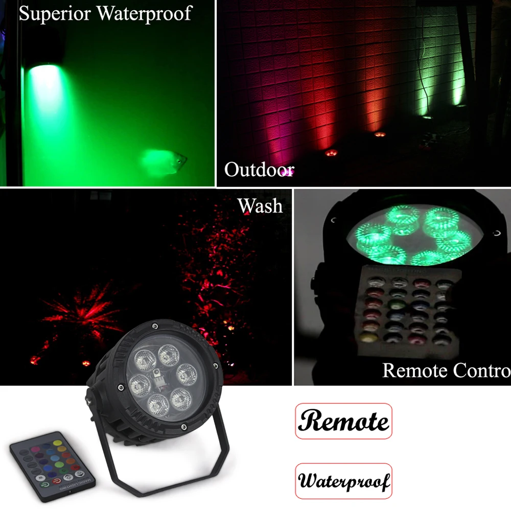 4Pcs/Lot Waterproof Par Light High Quality 6*3W RGB Full Color LED Par Cans Professional Stage Dj Party Lighting Equipments
4Pcs/Lot Waterproof Par Light High Quality 6*3W RGB Full Color LED Par Cans Professional Stage Dj Party Lighting Equipments