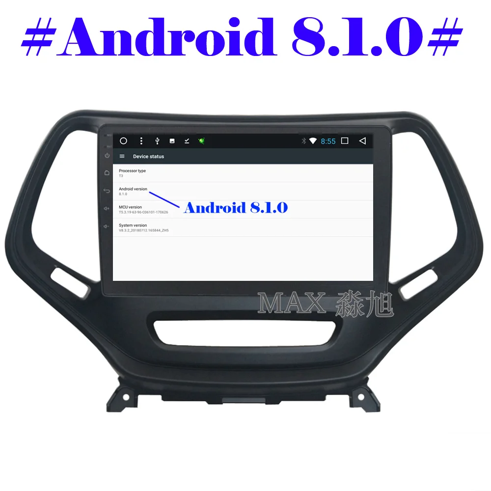 Макс 2G RAM 32G ROM Android 8.1.0 автомобильный dvd-плеер для Jeep Cherokee 2014-2017 автомобильное радио