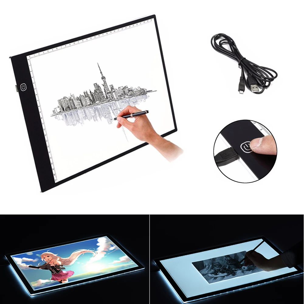 Portable A4 LED Light Pad Box Tattoo Drawing Copy Board Table Pad For Diamond Painting Tattoo Sketching Tattoo Accessories
Portable A4 LED Light Pad Box Tattoo Drawing Copy Board Table Pad For Diamond Painting Tattoo Sketching Tattoo Accessories
