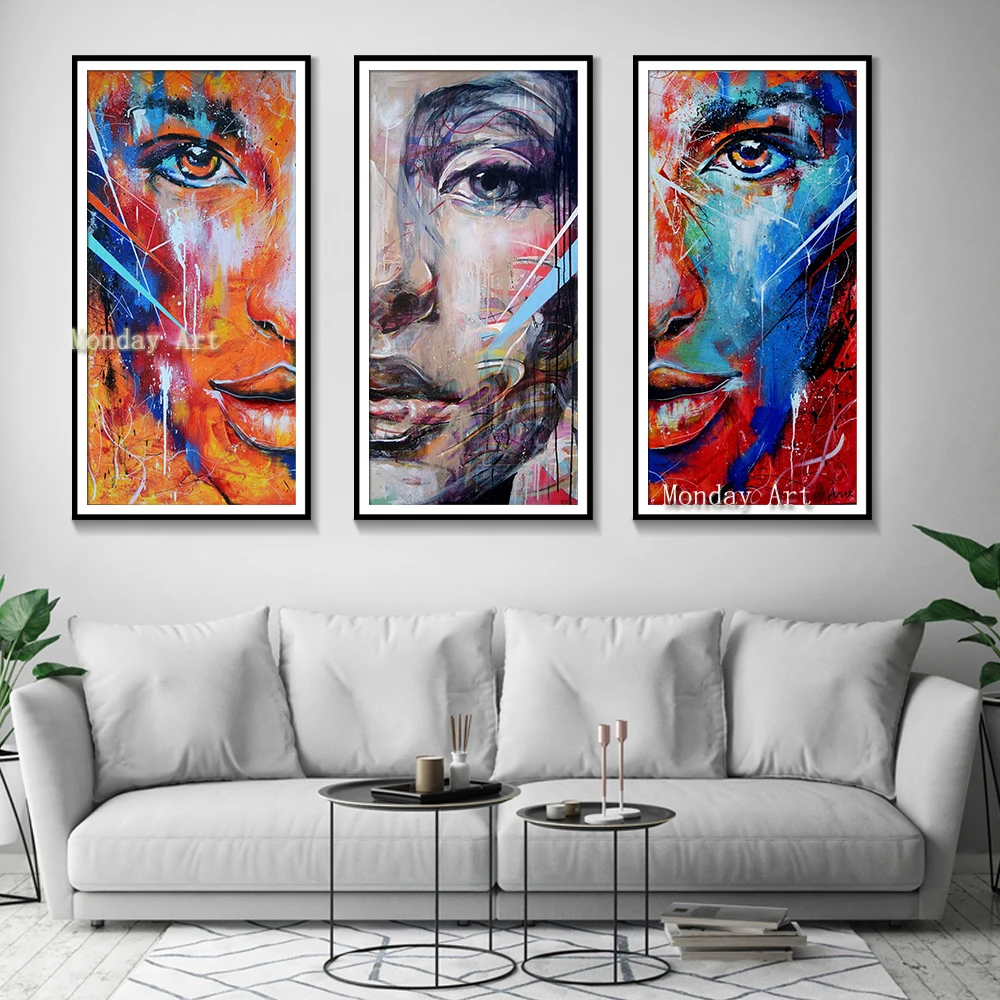 Nordic Portrait painting handpainted Canvas Painting for Living Room Abstract Colorful portrait picture Wall Art Home Decoration
Nordic Portrait painting handpainted Canvas Painting for Living Room Abstract Colorful portrait picture Wall Art Home Decoration