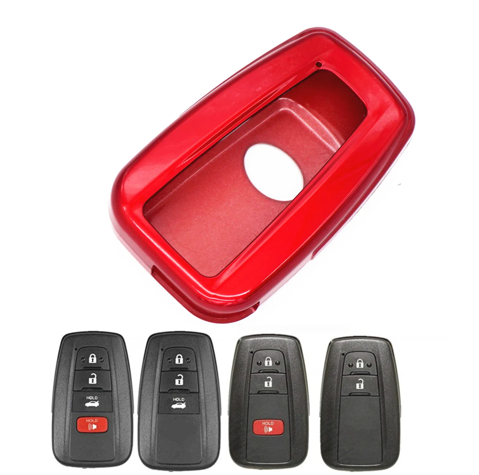 WFMJ Colorful Paint Metallic Plastic Remote Smart Key Case Shell Cover Chain Fob for 2018 Toyota Camry CHR Prius Corolla RAV4
WFMJ Colorful Paint Metallic Plastic Remote Smart Key Case Shell Cover Chain Fob for 2018 Toyota Camry CHR Prius Corolla RAV4